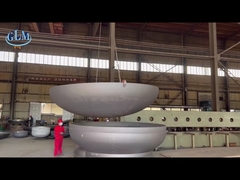 Round 20mm ASME Dished Head Dimensions Plate Pressure Vessel Ends Petal Dished