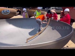 Q345r 2600mm 타원형 머리 압력 배 스테인리스 스틸 접시 끝 58mm