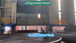 연삭 및 베벨링 기능을 갖춘 맞춤형 대형 탄소강 타원형 헤드입니다.
