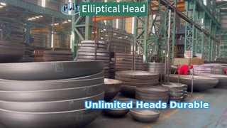 타원형 헤드는 직경이나 두께에 의해 제한되지 않습니다.