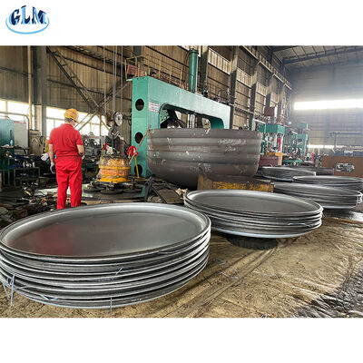 ASME 디자인 표준 압력 용기 50mm 두께의 뜨거운 형성 기술을 가진 평면 접시 머리