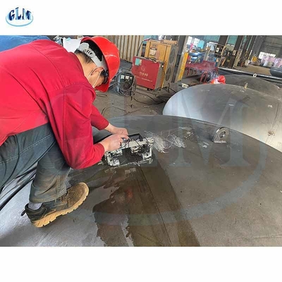 ASME 증명서 SA537 2시 1분 타원형 헤드들 8000 밀리미터 Dia 76 밀리미터 두께