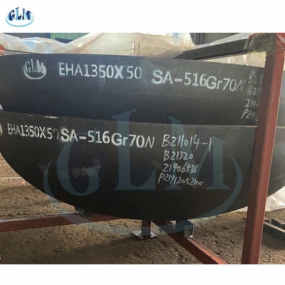 SA516 GR70 타원형 헤드들 접시 끝 1350 밀리미터 지름 50 밀리미터 두께