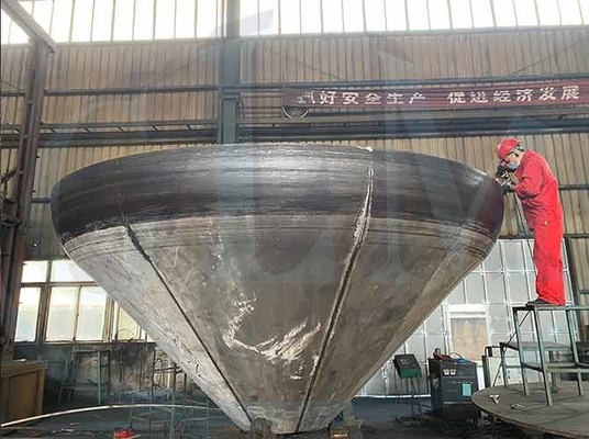 CHA(60o) 스테인레스 강 원추형 탱크 머리들 길이 50-1000mm