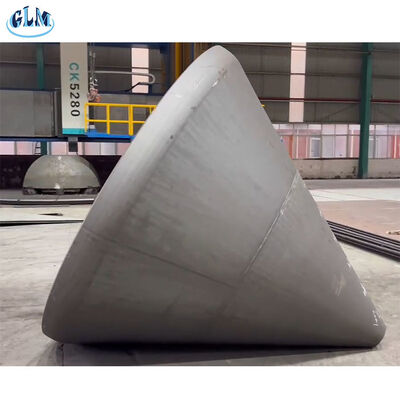 산업용 용도로 15°, 30°, 45°, 60° 콩각을 가진 맞춤형 탄소제철 피침형 탱크 헤드