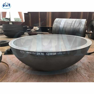 Q345R 가벼운 강철 타원형 반구형 탱크 헤드 크기 1592MM X 70MM