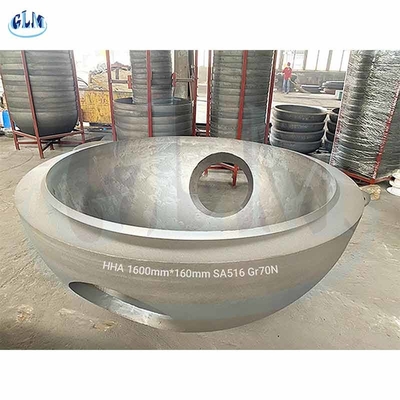 SA516 Gr70N 500mm 토리스페리컬 접시 머리 접시 끝의 종류 압력 용기