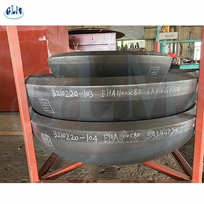 1100mm X 80mm 타원형 접시 끝 SA516 Gr70N 타원형 탱크 머리 크기