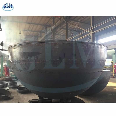 30mm Cast Iron Hemispherical Dish End Ss316l 압력 용기 반 구리 불터