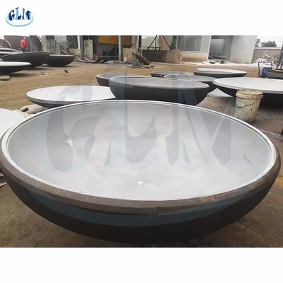 ASME 150mm 탄소 강철 접시 머리 타원 탱크 스테인리스 강철 316L