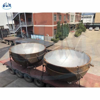 350mm 티타늄 Q235B 합금 반 타원형 머리 접시 끝 압력 용기