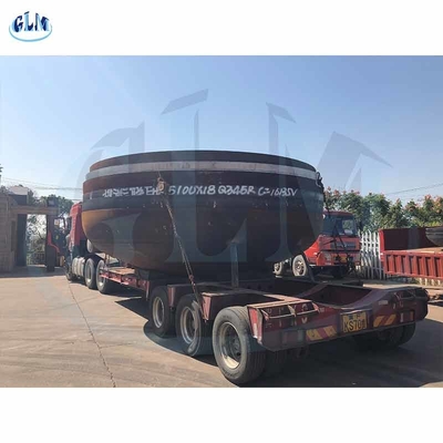 200mm 10mm 타원형 탄소 강철 접시 머리 압력 용기 ASME
