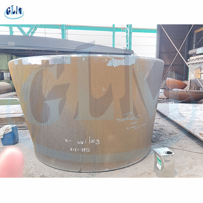 SA516 Gr70 최저이 ID 3300MM 원추형 탱크 머리들 두께 74 밀리미터