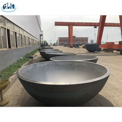 탄소 강철 압력 용기 머리 Asme 접시에 담긴 머리 2590mm 직경 88mm 두께